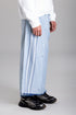 MANJADIKKARA Hand Woven Natural Indigo Jamdani Mundu